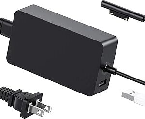65W 15V 4A Surface Pro Charger for Microsoft Surface Devices | UL, CE, FCC, RoHS Certified, Overcharge Protection, Short-circuit/Overload/Over-heat Protection