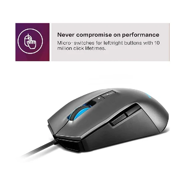 Lenovo IdeaPad M100 RGB Wired Black Gaming Mouse - Image 3