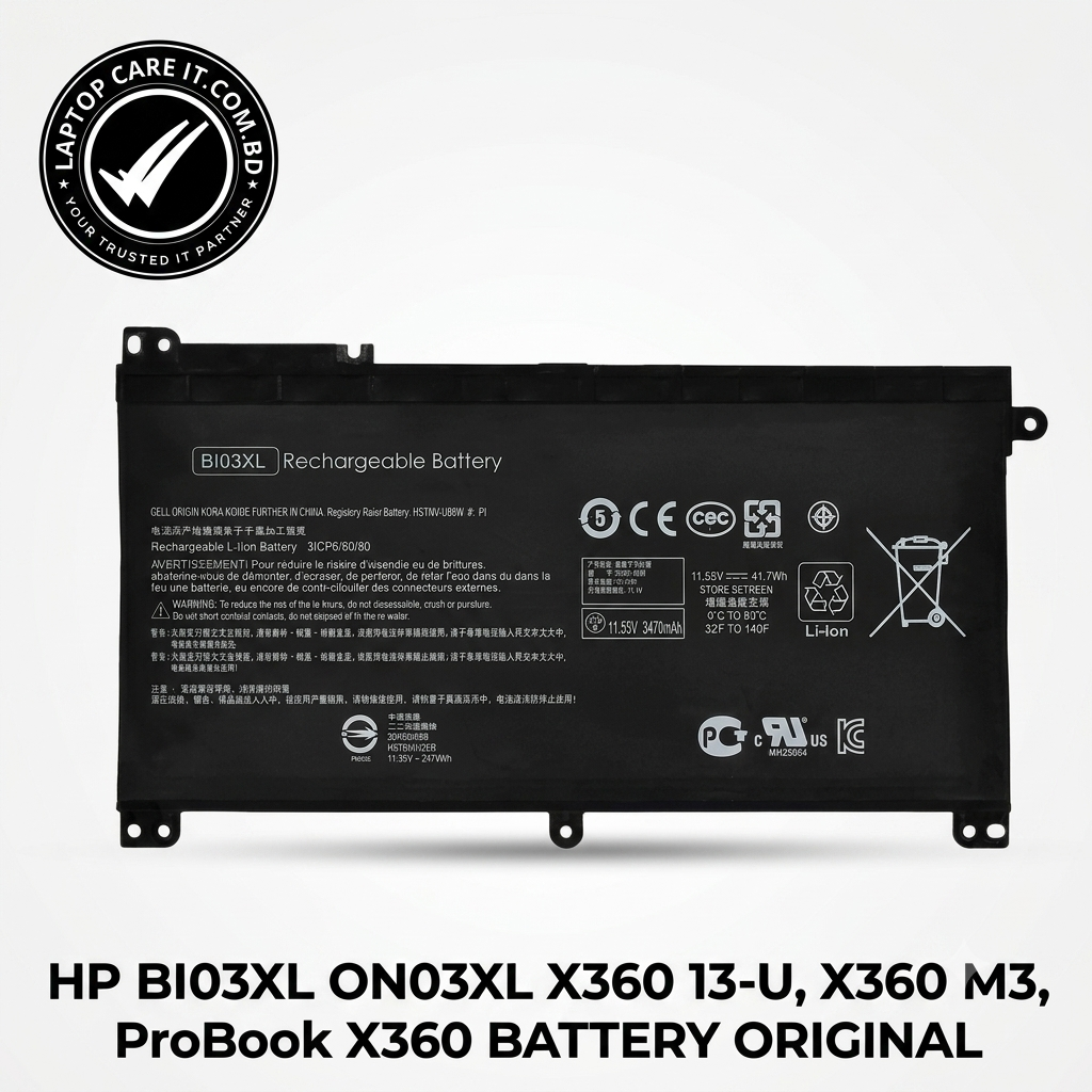 HP BI03XL Original 3-Cell 41.7Wh Laptop Battery for Pavilion x360 13-U and ProBook x360 from Laptop Care IT BD
