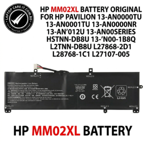HP MM02XL BATTERY ORIGINAL FOR HP PAVILION 13-AN0000TU 13-AN0001TU 13- AN0004TU 13-AN0010NR 13-AN0012TU SERIES HSTNN-DB8U HSTNN- IB8Q L27868-1C1 L27868-2D1 L28076-005